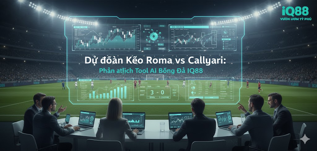 Dự đoán Kèo Roma vs Cagliari - Phân tích Tool AI Bóng Đá IQ88